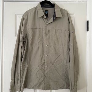 Kuhl Men's Light Tan Button-Up Shirt